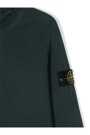 green cotton  sweatshirt STONE ISLAND KIDS | 811660441V0157